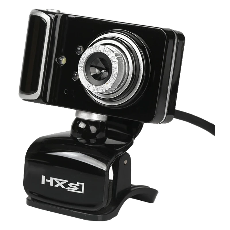 HXSJ PC Camera with Special Effects,Microphone,Clip, HD Lens,3 LED