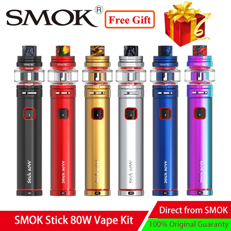 Новейшее Перо электронной сигареты SMOK Stick 80 Вт вейп-комплект со встроенным
