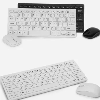 

New Arrival 2.4G Mini Ergonomic Wireless USB Keyboard Mouse Set Office Entertainment Desktop Laptop Supplies