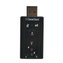 TISHRIC Внешняя USB Звуковая карта адаптер 7,1 канальный Профессиональный 3,5 мм Микрофон Гарнитура для ноутбука ПК Профессиональный
