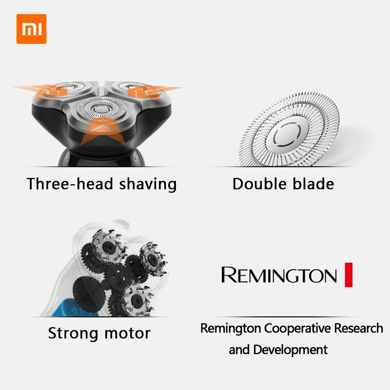 Xiaomi الكهربائية ماكينة حلاقة للرجال ماكينة حلاقة الحلاقة xiaomi ماكينة حلاقة أداة تهذيب اللحية الأصلي 3 رؤساء الجاف الرطب حلاقة قابل للغسل الحلا...