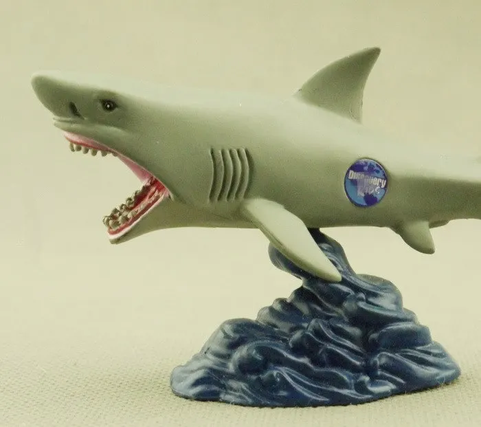 

Simulation Animal Shark Figurine Carcharodon Carcharias Doll with Base Action Figure Collectible Model Toy Kids In Stock
