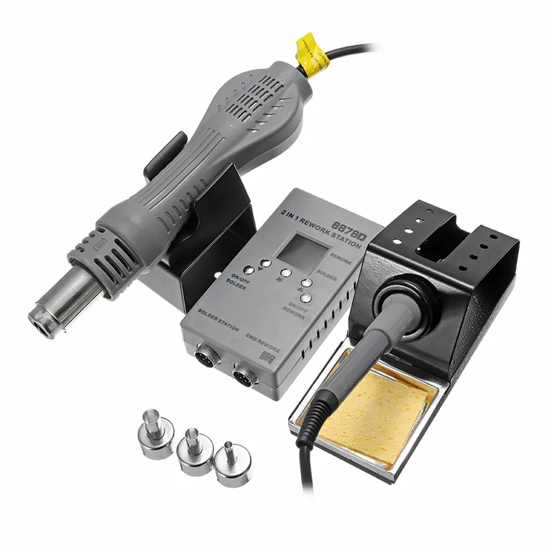 DANIU Multifunction 8878D 2 в 1 SMD Rework паяльная станция Hot Air guns запайка паяльник Repair Tool для сварочных работ инструменты