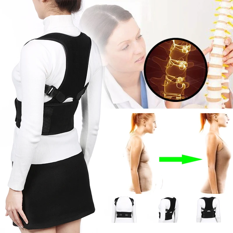

Magnetic Adult Back Corset Shoulder Lumbar Posture Corrector Bandage Spine Support Belt Back Support Posture Correction PC218