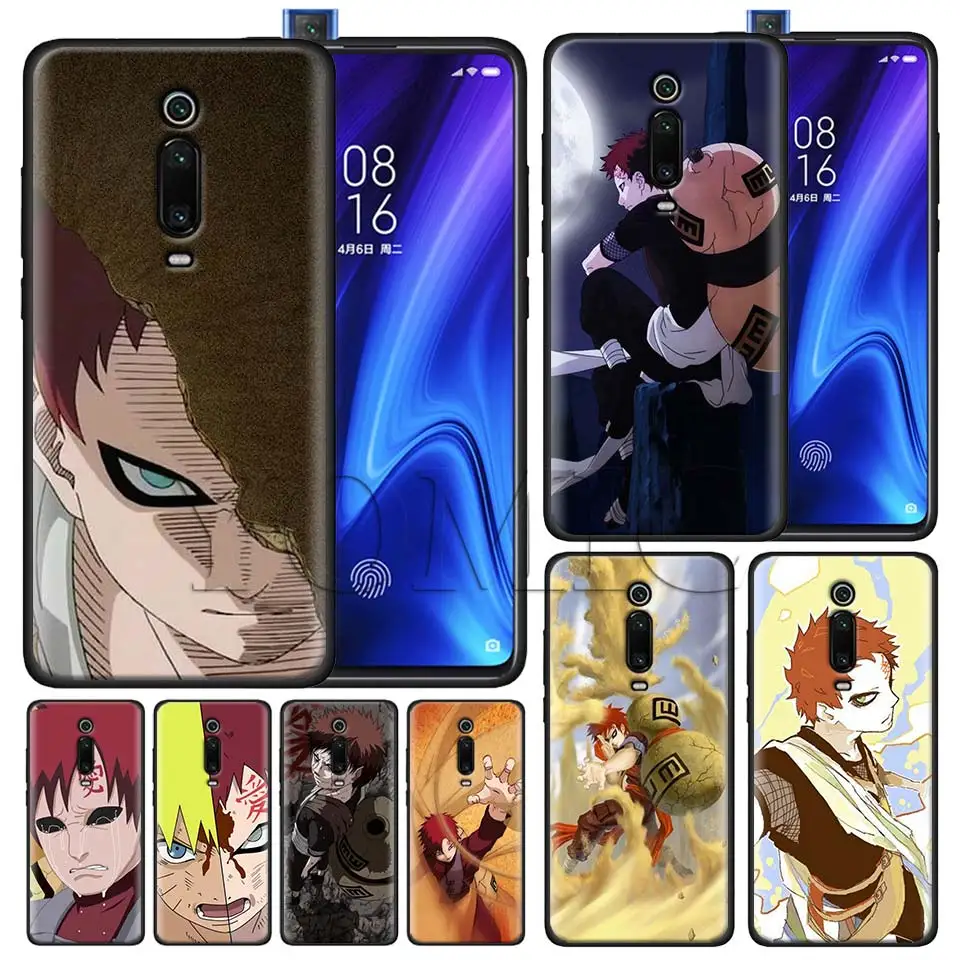 

Naruto gaara Ultrathin Black Case for Xiaomi Redmi Note 7 7s K20 5 6 Pro Redmi 6 6 5 5Plus 4X S2 Y3 Silicone Soft Case
