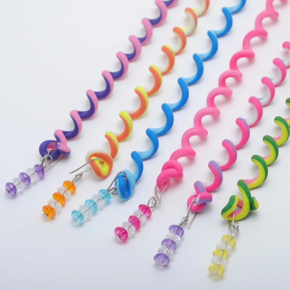 6pcs/lot Random Color Rainbow Color Headbands Cute Girls Hair bands