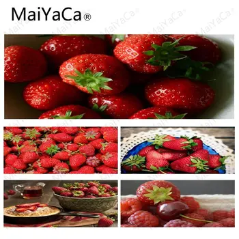 

MaiYaCa Strawberries DIY Design Pattern Game Lockedge mousepad Size for 30x90CM Speed Version Gaming Mousepads