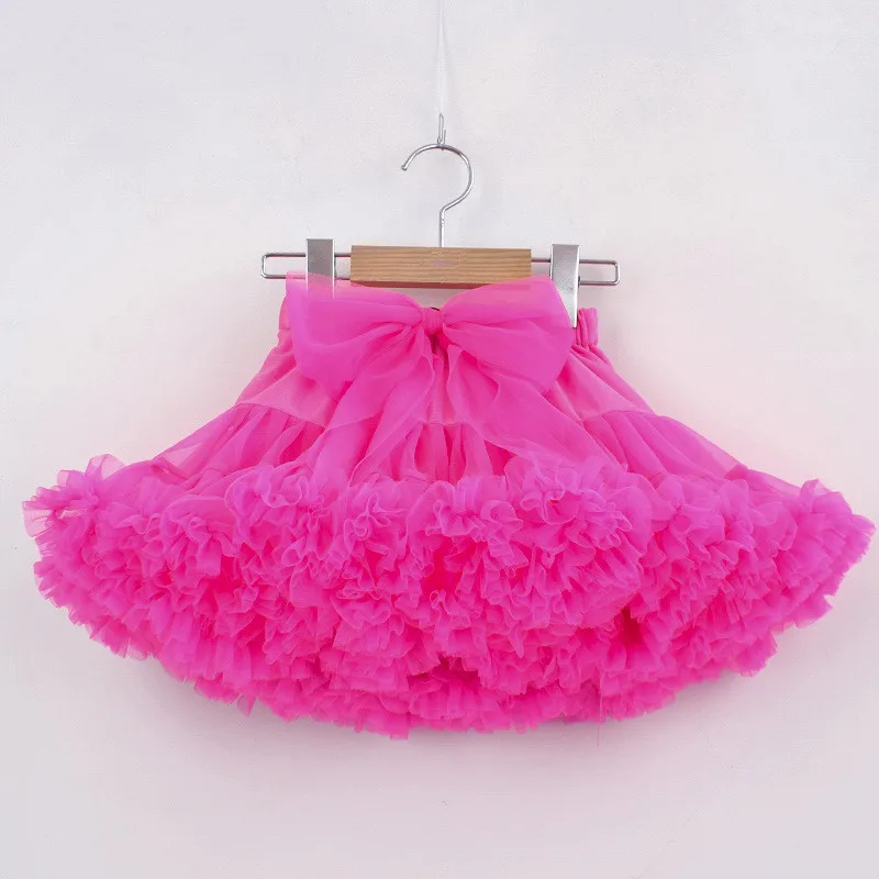 meninas tutu saia fofo crianças ballet pettiskirt