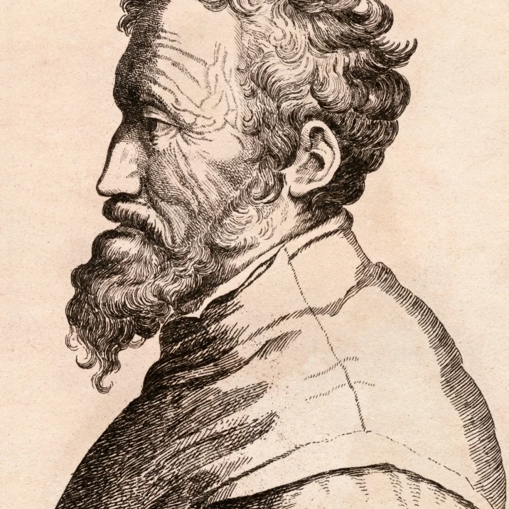 Michelangelo Di Lodovico Buonarroti Simoni 1475 1564 Italian Artist From 75 Portraits Of Celebrated Painters From Auth 2
