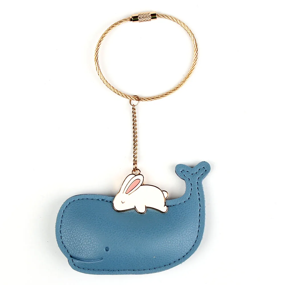 

PU Leather Dinosaur Whale Unicorn Elephant Bear Keychain For Keys Car Key Chain Pig Key Ring Women Key Holder Girls Bag Pendant