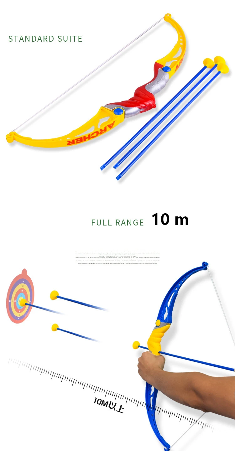 Стрельба из лука лук ребенок с набор стрел безопасная Охота практика стрельбы игра для детей Детские игрушки сад парк Забавный токсофилия