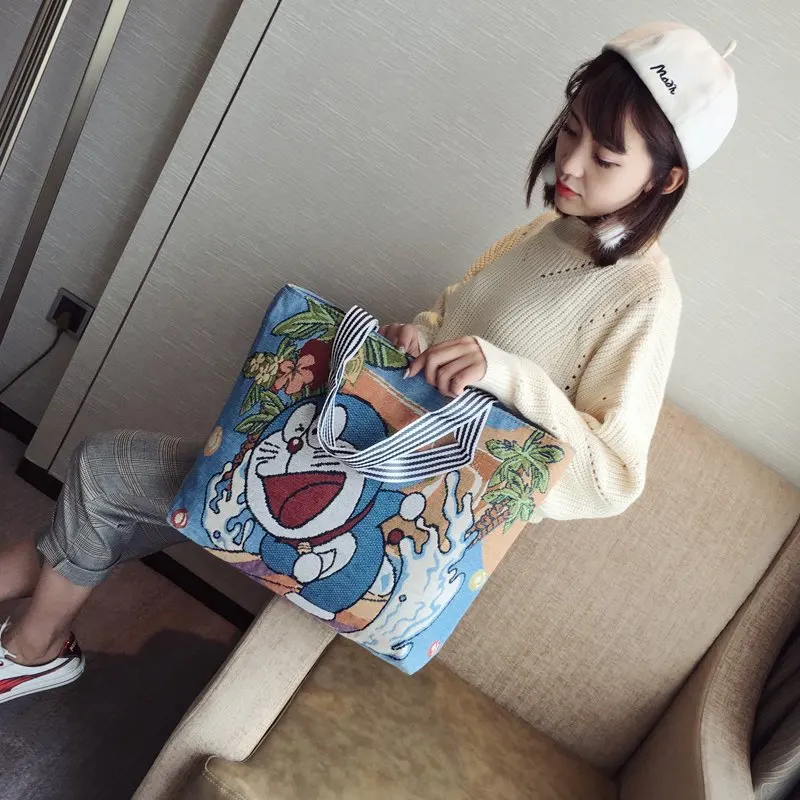 36*46*9 см disney большой холст повседневное сумка для покупок осень мультфильм шаблон Микки Маус
