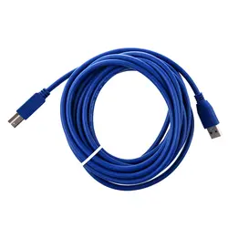 USB3.0 синий кабель серии (мужской)/серии B (male) кабель USB тип (male)-Тип B (мужской) 5 м