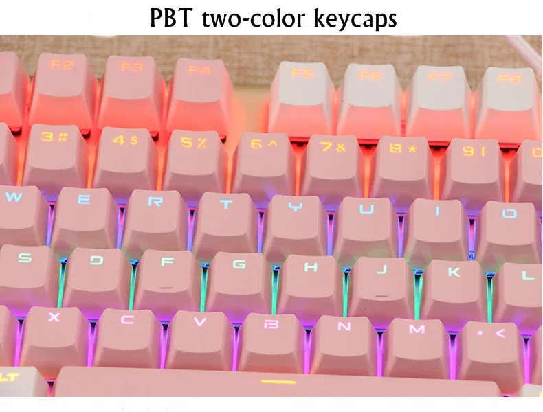 Ajazz AK40S PBT Edition эргономичная USB Проводная Механическая игровая клавиатура RGB/смешанный свет отсоединяемая Магнитная опора для рук синяя ось