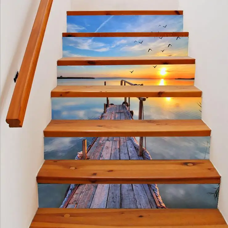 Buy High Quality 3D Stair Wall Sticker Home Renovation Stairs Stickers High