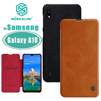 

A10 case for Samsung Galaxy A10 Case NILLKIN Qin Business Flip Leather Case Card Slot Back Cover for Samsung A10 Phone Case