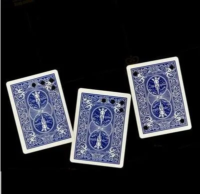 

Free shipping MATRIX CARD MOVING HOLE ON BICYCLE BLUE BACK VISUAL LIKE HOLLOW MAGIC TRICK WOW Magia Toys,Joke,Classic Magie