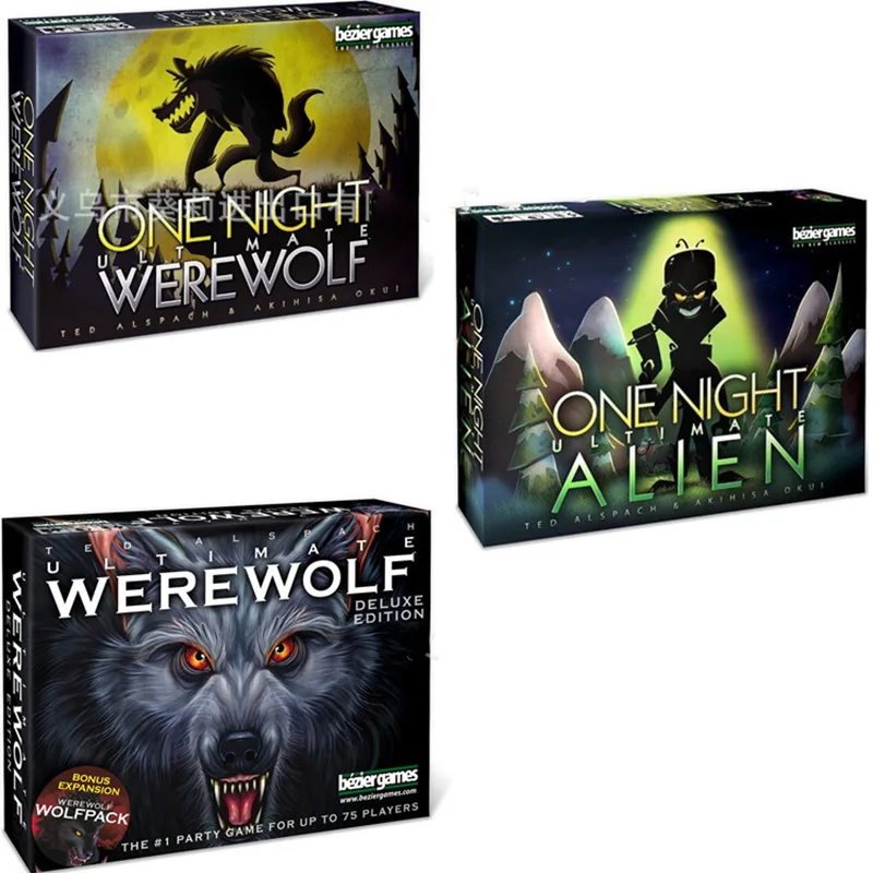 

One Night Ultimate Werewolf alien board games werewolves for home party English version Cards Game forkids gifts