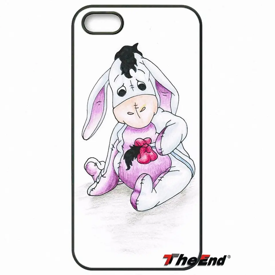 Cute Eeyore Donkey Quotes Pooh Hard Phone Case For Iphone X 4 4s 5 5c Se 6 6s 7 8 Plus Galaxy J5 J3 A5 A3 2016 S5 S7 S6 Edge Half Wrapped Cases Aliexpress
