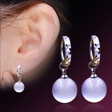 Серьги с камнем серебро 925 серьги висячие серьги женские бижутерия серьги длинные пусеты женские украшения лунный камень серьги лунный камень