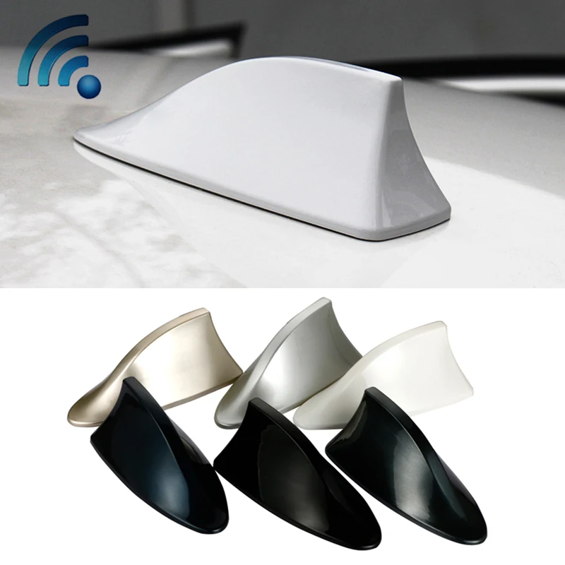 

car shark fin antenna with blank radio signal antena 3M sticker For nissan juke qashqai x-trail tiida almera note accessories