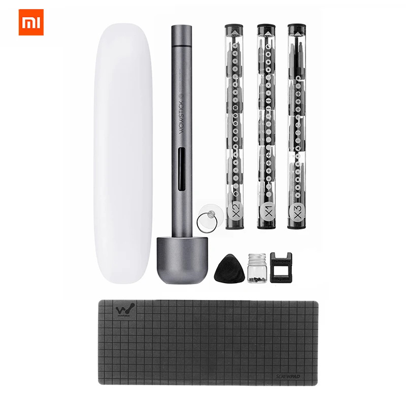 

Original Xiaomi Wowstick 1F+ Upgraded Electric Screwdriver 56 Bits Cordless Lithium-ion Charge LED Aluminum Alloy Screwdriver