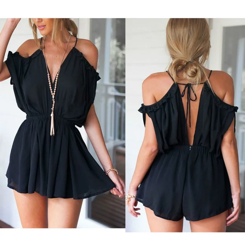 Sexy Bodysuit 2018 Summer Pregnant Rompers Women Jumpsuit Zipper V Neck