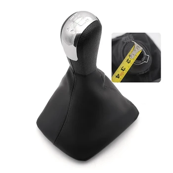 

5 Speed Gear Shift Knob Stick Gaiter Boot Sliver Cap Fit For Skoda Octavia MK2