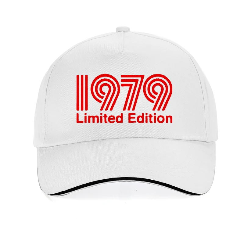 

New 1979 Limited Edition Red Text Cool Baseball Cap men women Fashion Dad Cap print Adjustable snapback hat gorras