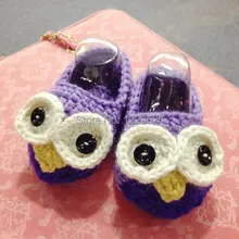 Мода детская обувь, вязание крючком подарок для малышей, фиолетовый