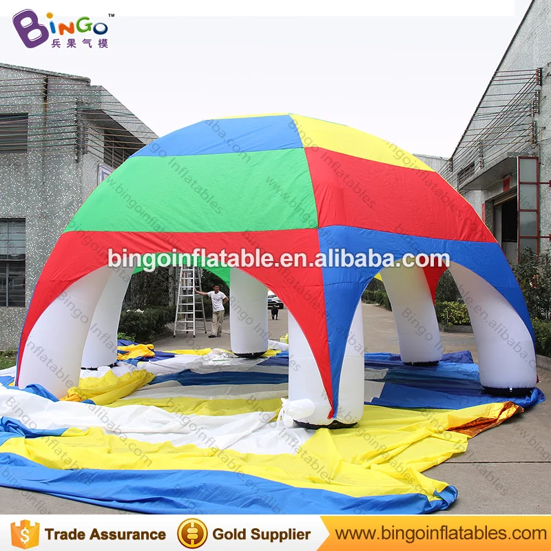  8m / 26ft Tent Type inflatable air dome tent with cheap price outdoor dome inflatable spider tent w