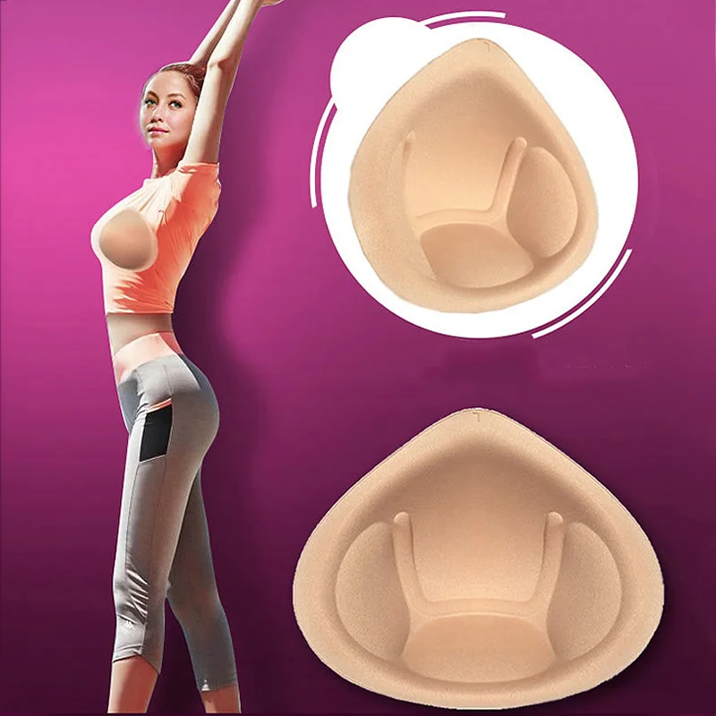 

New Push Up Bra Pads Inserts Breast Forms Shemale Breast Pads Enhancer Crossdresser Bikini Swimsuit Padding Inserts Sponge Pad