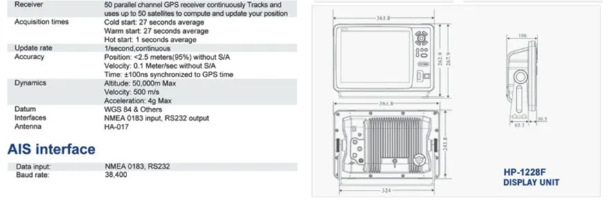 Matsutec HP-628F морской цветной плоттер эхолот двойной частоты 6 дюймов gps/SBAS Навигатор w/высокочувствительная антенна
