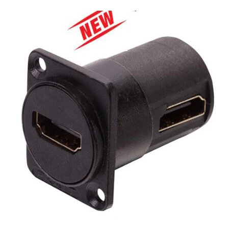 

10Pcs/Lot D-Type HDMI to HDMI Straight socket Chassis Panel Mount Connector Audio connector