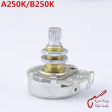 1 шт. GuitarFamily Альфа латунный вал A250K/B250K большой потенциометр(горшок) для электрогитары бас(#1151) Сделано в Корее