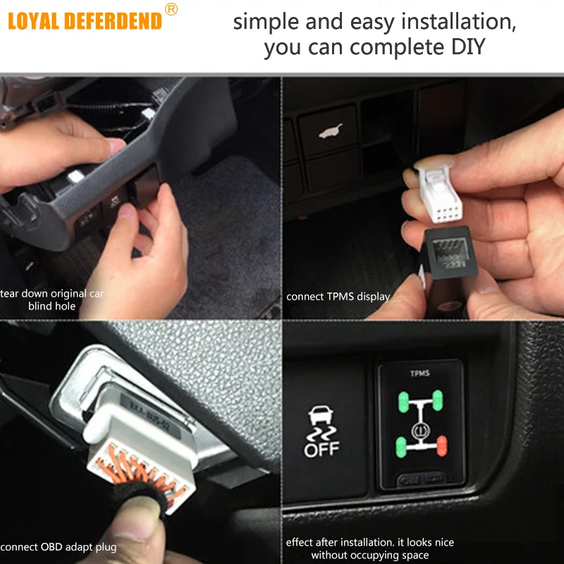 ЛОЯЛЬНЫЙ защитник город Greiz Gienia Fit OBD TPMS система контроля давления в шинах интеллектуальный мониторинг в реальном времени