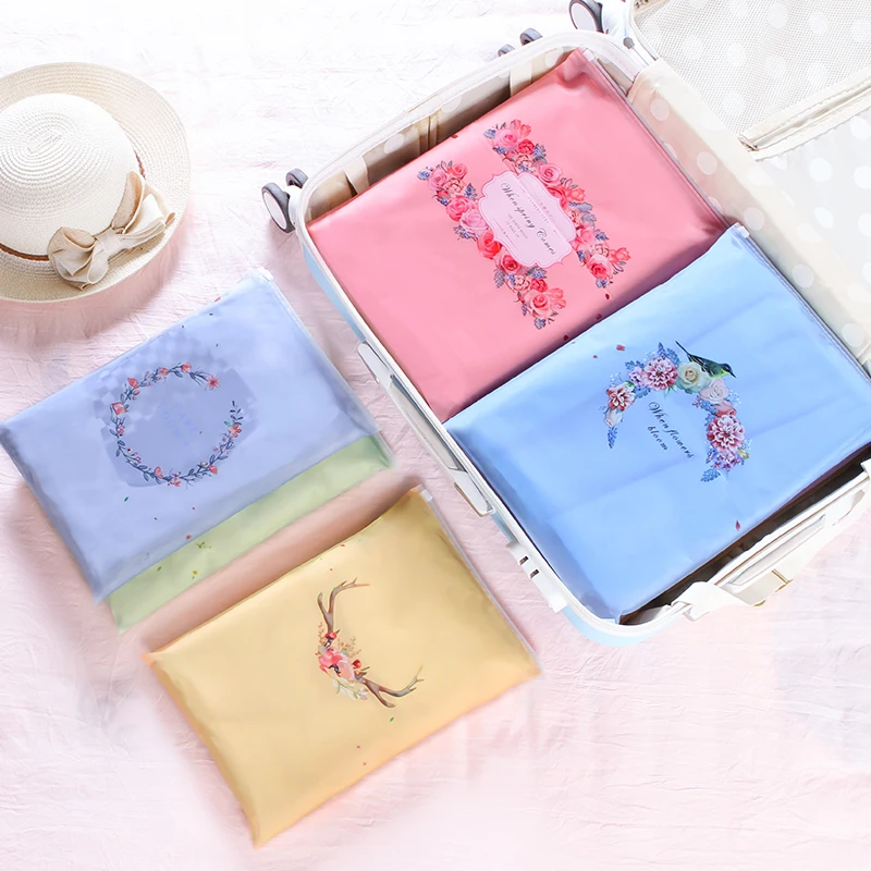 

10 Pcs/lot Travel Storage Bags Zipper Organizer Bag For Clothing Underwear Socks Shoes Storage Bag Housekeeping Pull-Edge bag