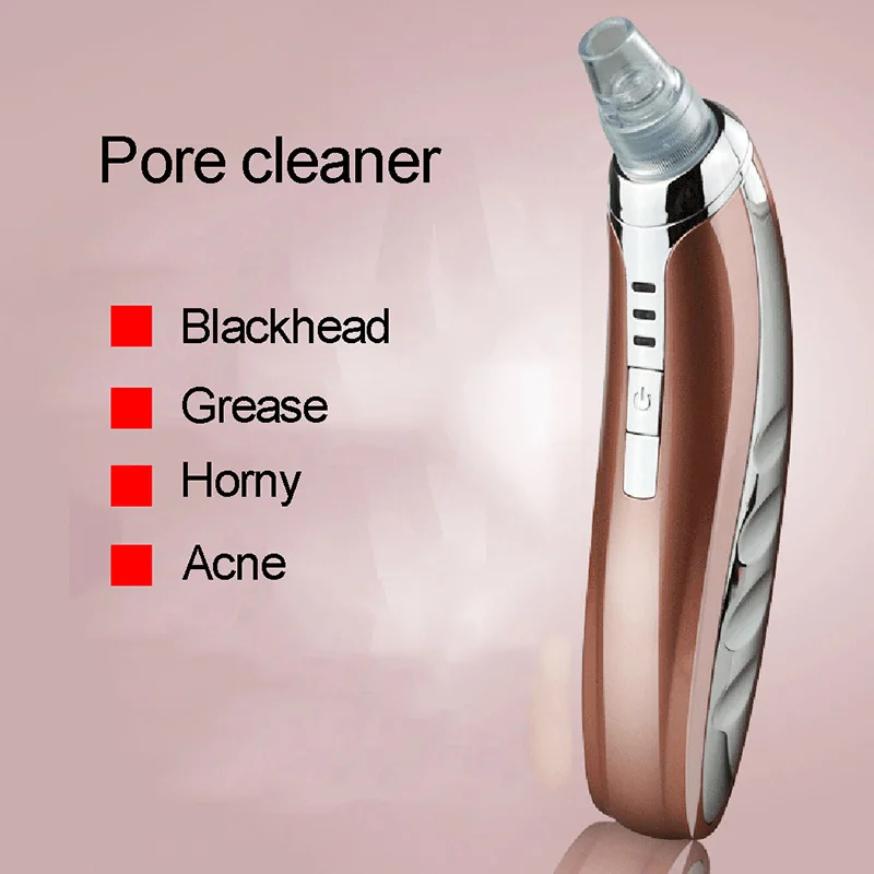 

USB Charging Blackhead Remover Acne Pimple Vacuum Suction Tool Electric Face Cleansing with 7 Tips For Women FM88