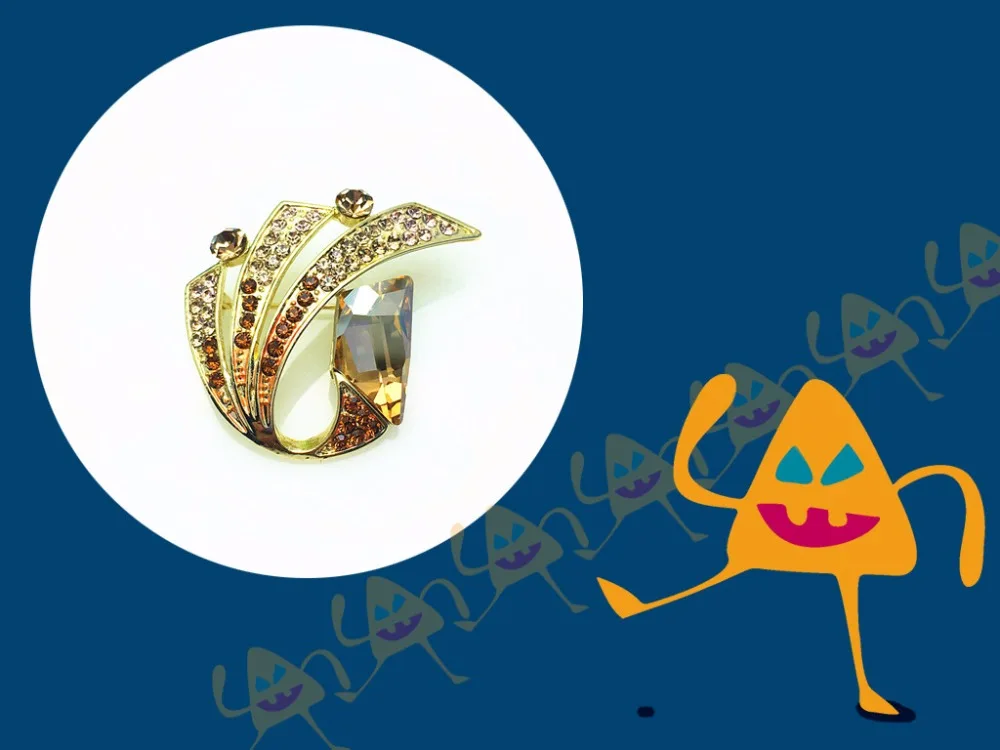 MS Betti новогодний Рождественский подарок Xmas Геометрическая брошь с кристаллами от Swarovski хиджаб шпильки ювелирные изделия для женщин