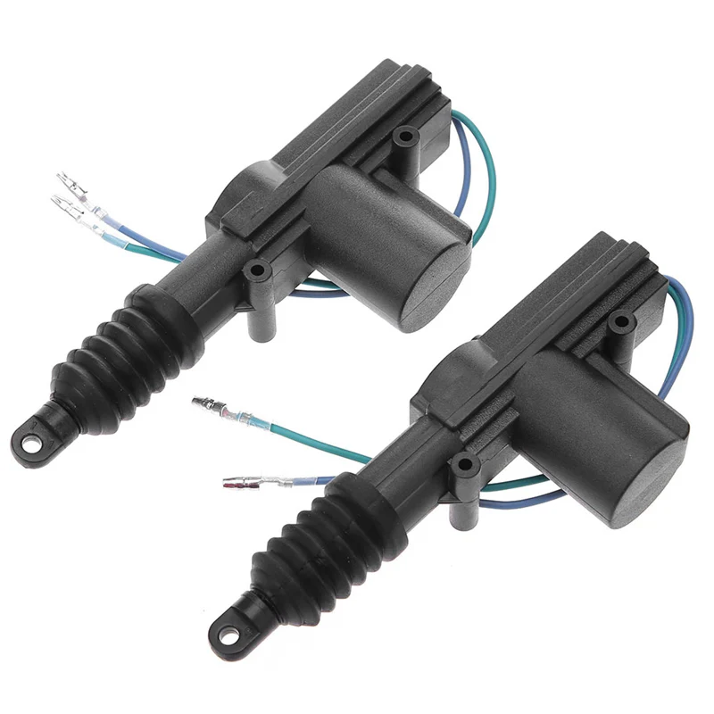 2Pc 360 Degree Rotation Car Auto Remote Central Lock Alarm Security Kit 2 Door Bracket Locking Power Keyless Entry System