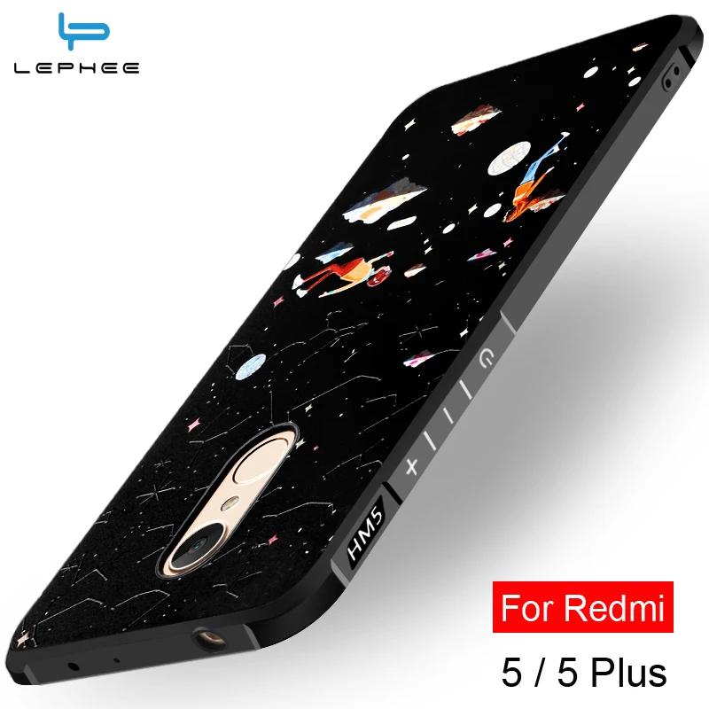 LEPHEE For Xiaomi Redmi 5 Plus Case Luxury 3D Cartoon Parttern Soft Silicon Phone Cover for Redmi5 |
