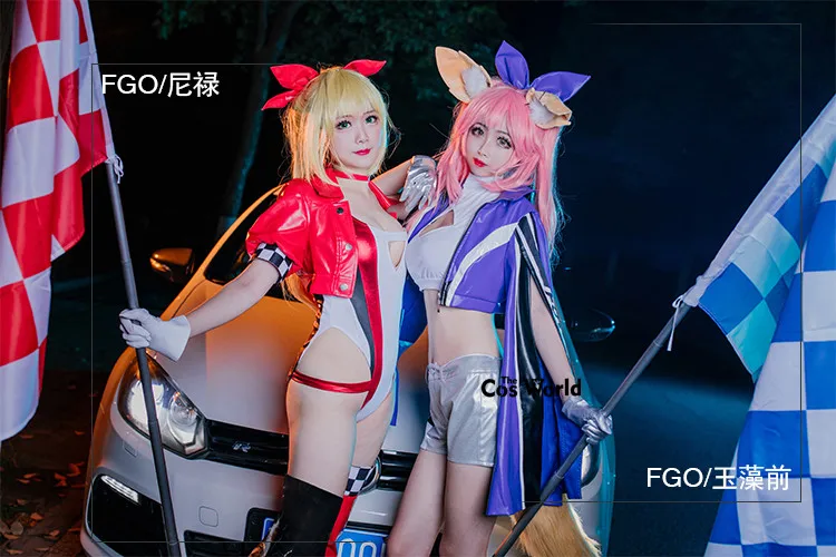 Fate EXTELLA Экстра тамамо no Mae Nero Saber гоночный костюм куртки униформа наряд Аниме