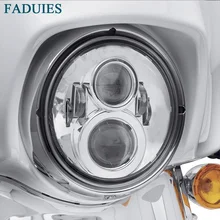 FADUIES 7 inch Motorcycle Daymaker LED Headlight Projector for Harley Davidson Ultra Classic Electra Glide Street Glide Fat Boy