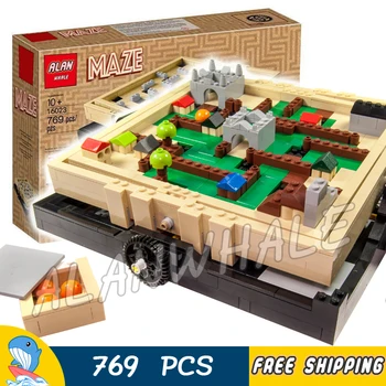 

769pcs Ideas Classical Medieval style Maze Stage Ball Labyrinth Game 16023 Model Building Blocks Toy Bricks Compatible With Lago
