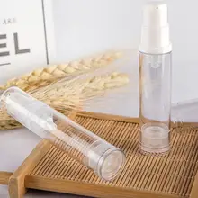 2 шт./лот Путешествия косметическая упаковка пустые пластпластмассовые бутылки с помпой вакуумное давление эмульсионная бутылка с лосьоном насос на