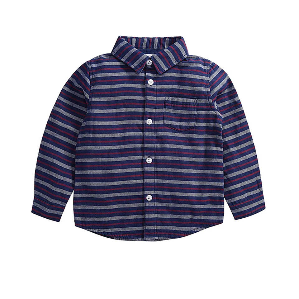 Skup IMMDOS Jesień Chłopcy Bluzki Dla Dzieci Casual Stripe Koszule Koszula Z Długim Rękawem Dla Dzieci 2018 Bawełniane Ubrania Mody Wiosna Nowy Kostium