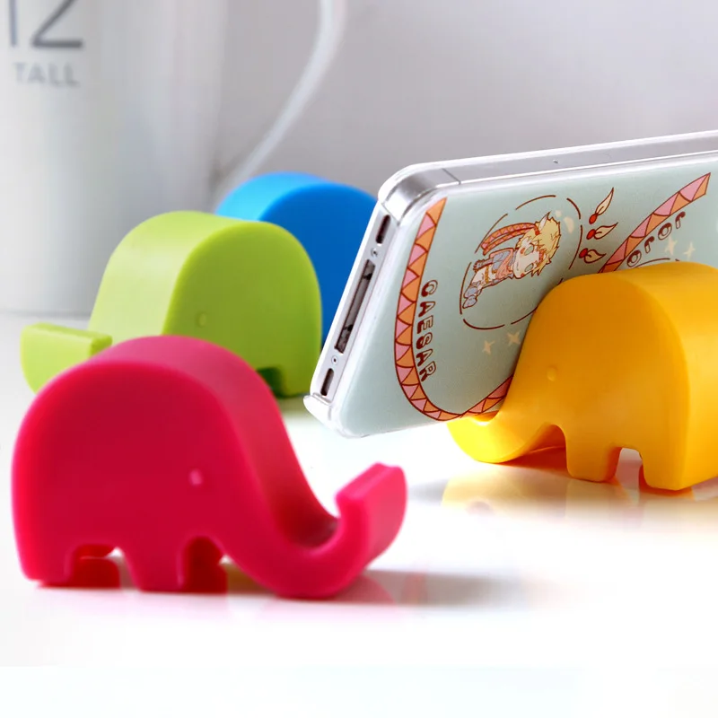 

Cute Candy Color Pen Phone Plastic Stands Holders Table Organizer Storege Rack