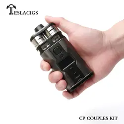 Оригинал Тесла CP пары комплект Двойной rdta Tank испаритель Vape TC TCR Electronice сигареты Teslacigs двойной ствол Вт 220 Вт VS Biturbo