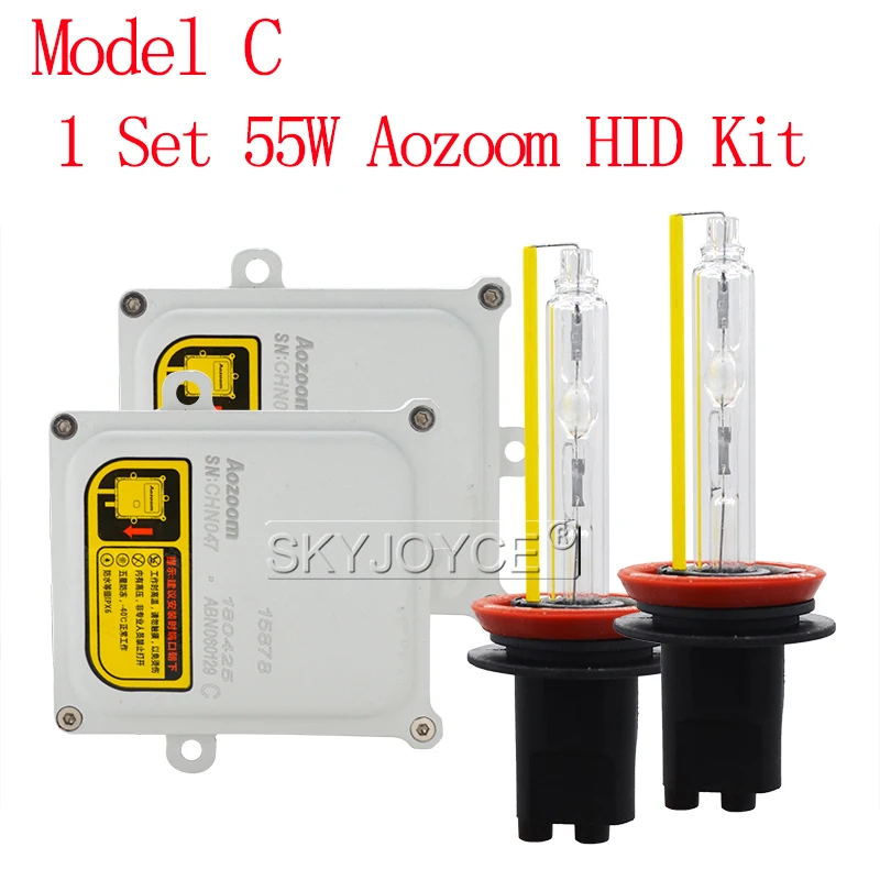 AC 55 Вт D2H комплект ксенона 55 Вт Aozoom ABN06 быстро яркий HID балластом 5500 К H1 H3 H7 H11 HB3 HB4 фар автомобиля лампы Aozoom ксенона