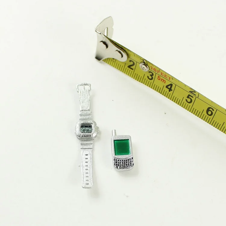 

1/6 Scale Watch and Telephone Phone Mobilephone Set Models for 12''Action Figures Toys Scene Accessories